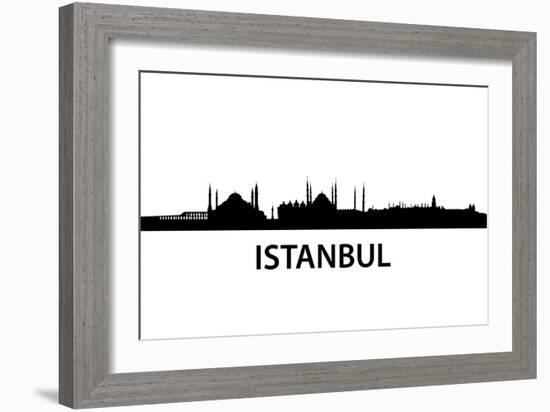 Skyline Istanbul-unkreatives-Framed Art Print