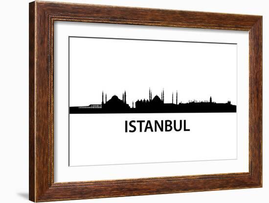 Skyline Istanbul-unkreatives-Framed Art Print