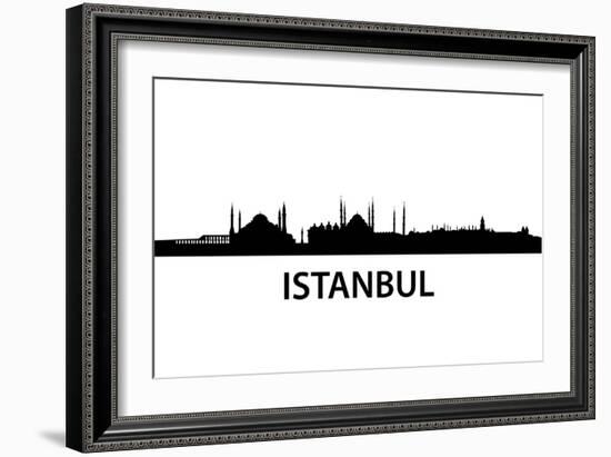 Skyline Istanbul-unkreatives-Framed Art Print