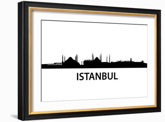 Skyline Istanbul-unkreatives-Framed Art Print