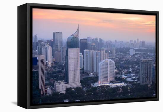 Skyline, Jakarta, Indonesia, Southeast Asia-Alex Robinson-Framed Premier Image Canvas