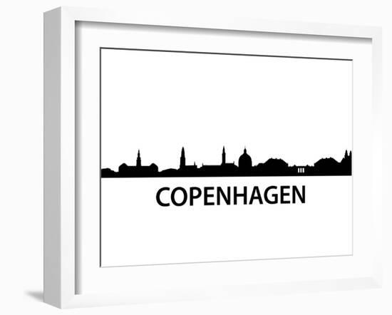 Skyline Kopenhagen-unkreatives-Framed Art Print