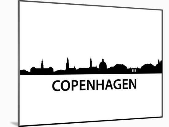 Skyline Kopenhagen-unkreatives-Mounted Art Print