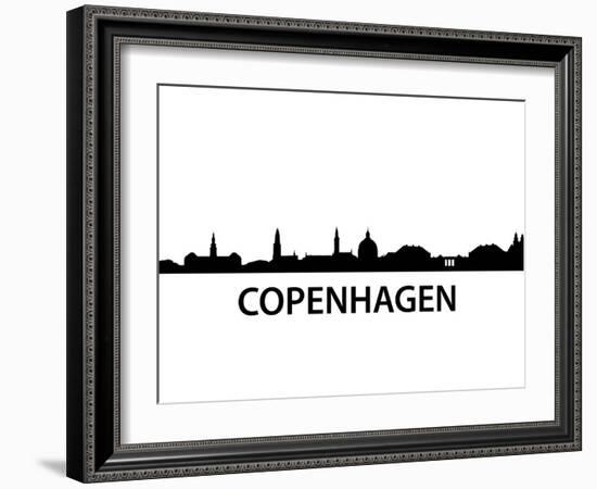 Skyline Kopenhagen-unkreatives-Framed Art Print