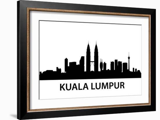 Skyline Kuala Lumpur-unkreatives-Framed Art Print