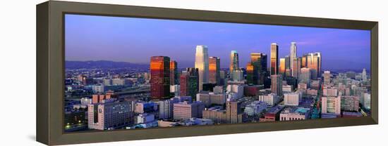 Skyline, Los Angeles, California-null-Framed Stretched Canvas