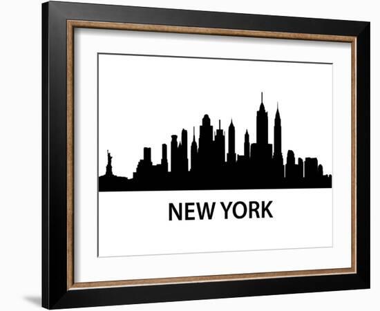 Skyline New York-unkreatives-Framed Art Print