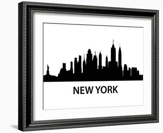 Skyline New York-unkreatives-Framed Art Print