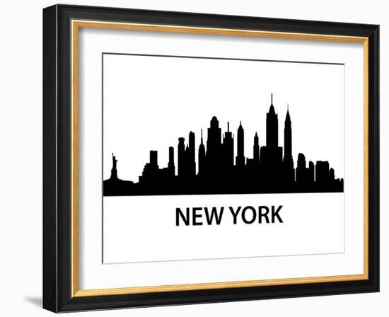 Skyline New York-unkreatives-Framed Art Print