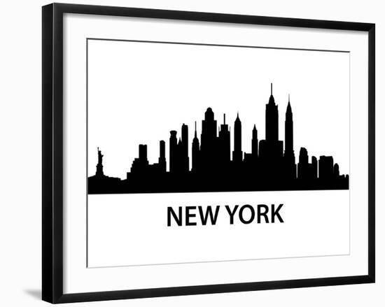 Skyline New York-unkreatives-Framed Art Print