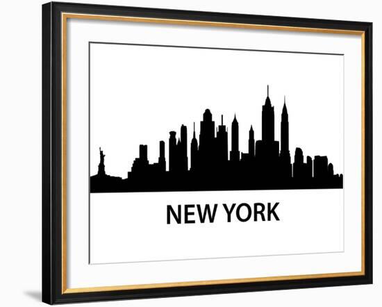 Skyline New York-unkreatives-Framed Art Print