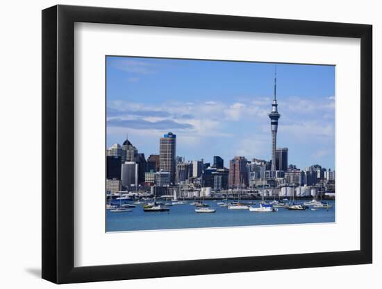 Skyline of Auckland, North Island, New Zealand, Pacific-Michael-Framed Photographic Print