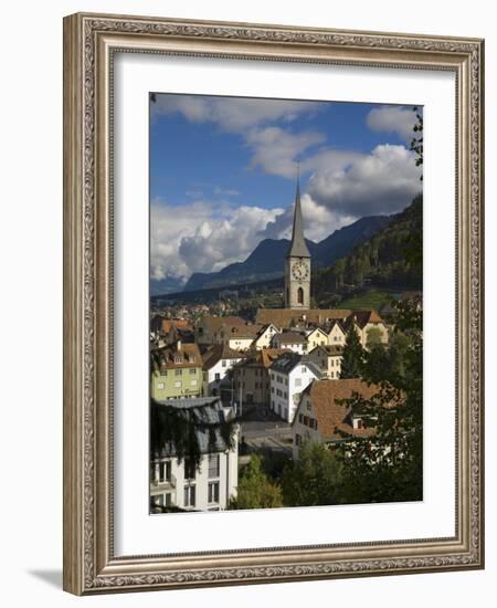 Skyline of Chur, Graubunden, Switzerland-Doug Pearson-Framed Photographic Print