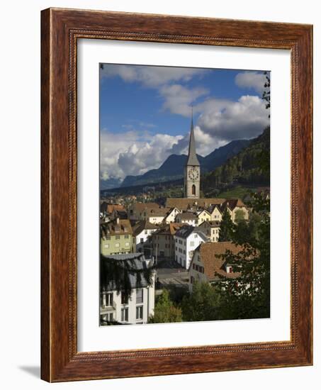 Skyline of Chur, Graubunden, Switzerland-Doug Pearson-Framed Photographic Print