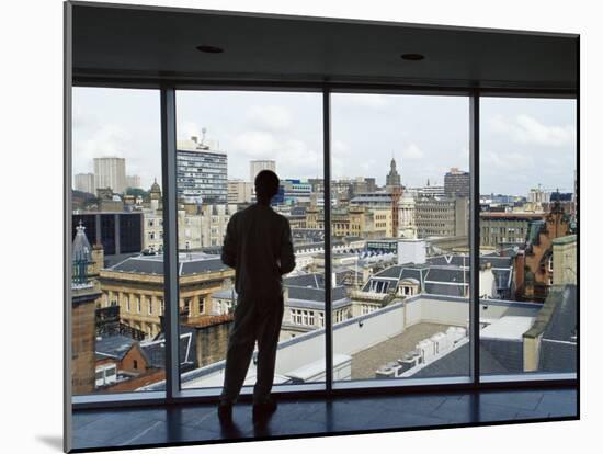 Skyline of City Centre, Glasgow, Scotland, United Kingdom, Europe-Yadid Levy-Mounted Photographic Print