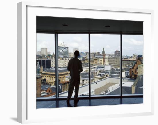 Skyline of City Centre, Glasgow, Scotland, United Kingdom, Europe-Yadid Levy-Framed Photographic Print