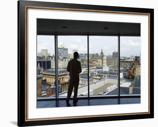 Skyline of City Centre, Glasgow, Scotland, United Kingdom, Europe-Yadid Levy-Framed Photographic Print