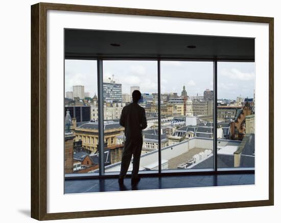 Skyline of City Centre, Glasgow, Scotland, United Kingdom, Europe-Yadid Levy-Framed Photographic Print