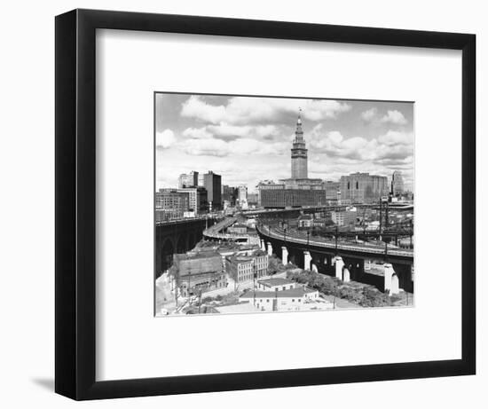 Skyline of Cleveland-Carl McDow-Framed Photographic Print