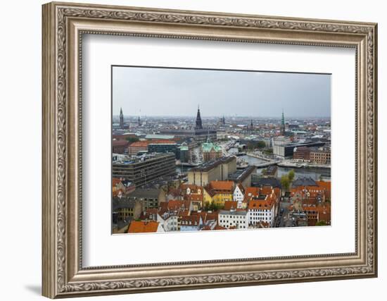 Skyline of Copenhagen, Denmark, Scandinavia, Europe-Yadid Levy-Framed Photographic Print