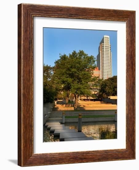 Skyline of Downtown, Omaha, Nebraska-Gayle Harper-Framed Photographic Print