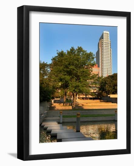 Skyline of Downtown, Omaha, Nebraska-Gayle Harper-Framed Photographic Print