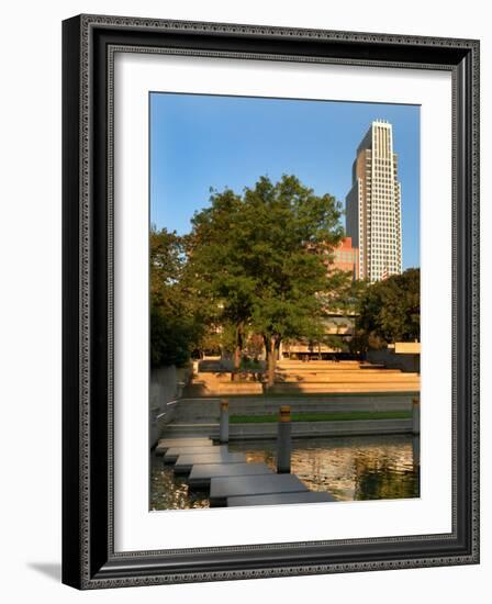 Skyline of Downtown, Omaha, Nebraska-Gayle Harper-Framed Photographic Print