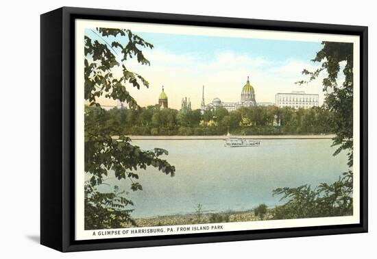 Skyline of Harrisburg, Pennsylvania-null-Framed Stretched Canvas