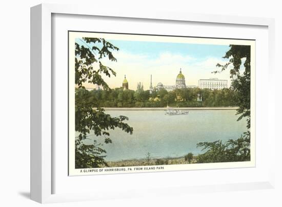 Skyline of Harrisburg, Pennsylvania-null-Framed Art Print