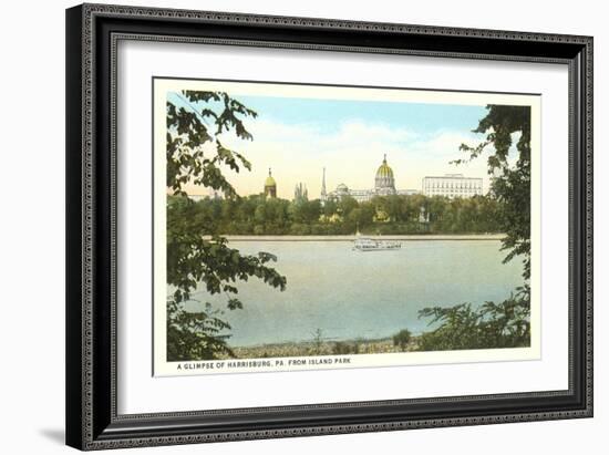 Skyline of Harrisburg, Pennsylvania-null-Framed Art Print