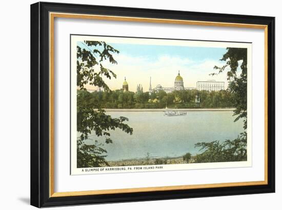 Skyline of Harrisburg, Pennsylvania-null-Framed Art Print