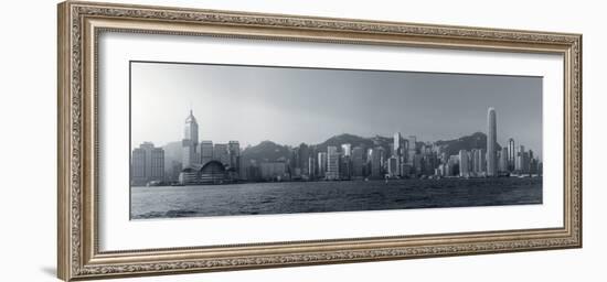 Skyline of Hong Kong Island from Kowloon, Hong Kong, China-Michele Falzone-Framed Photographic Print