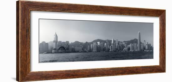 Skyline of Hong Kong Island from Kowloon, Hong Kong, China-Michele Falzone-Framed Photographic Print