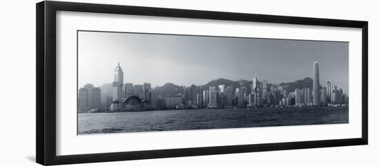 Skyline of Hong Kong Island from Kowloon, Hong Kong, China-Michele Falzone-Framed Photographic Print