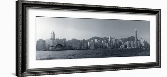 Skyline of Hong Kong Island from Kowloon, Hong Kong, China-Michele Falzone-Framed Photographic Print