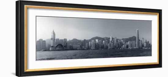 Skyline of Hong Kong Island from Kowloon, Hong Kong, China-Michele Falzone-Framed Photographic Print