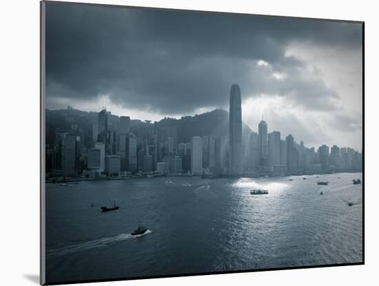 Skyline of Hong Kong Island Viewed across Victoria Harbour, Hong Kong, China-Jon Arnold-Mounted Photographic Print