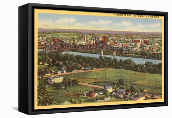 Skyline of Huntington, West Virginia-null-Framed Stretched Canvas