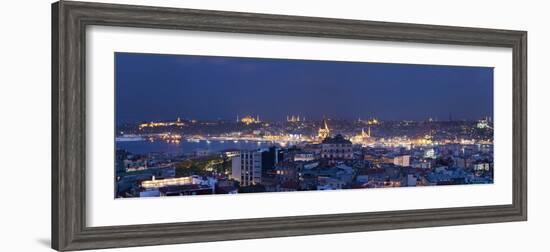 Skyline of Istanbul from the Beyoglu Area, Istanbul, Turkey-Jon Arnold-Framed Photographic Print