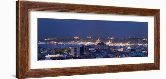 Skyline of Istanbul from the Beyoglu Area, Istanbul, Turkey-Jon Arnold-Framed Photographic Print