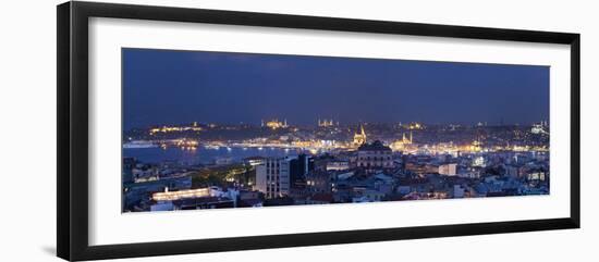 Skyline of Istanbul from the Beyoglu Area, Istanbul, Turkey-Jon Arnold-Framed Photographic Print