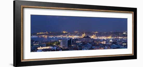 Skyline of Istanbul from the Beyoglu Area, Istanbul, Turkey-Jon Arnold-Framed Photographic Print