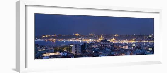 Skyline of Istanbul from the Beyoglu Area, Istanbul, Turkey-Jon Arnold-Framed Photographic Print