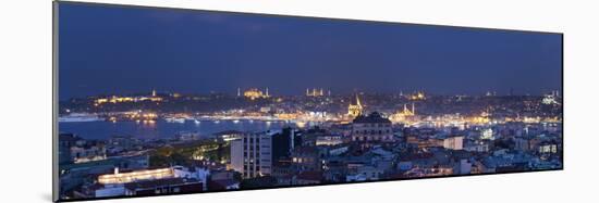 Skyline of Istanbul from the Beyoglu Area, Istanbul, Turkey-Jon Arnold-Mounted Photographic Print