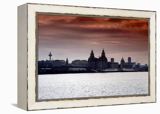 Skyline of Liverpool, 1979-Staff-Framed Premier Image Canvas