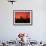 Skyline of Los Angeles at Sunset, CA-Mitch Diamond-Framed Photographic Print displayed on a wall