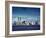 Skyline of Lower Manhattan before the 9/11 Terrorist Attacks-null-Framed Photo