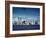 Skyline of Lower Manhattan before the 9/11 Terrorist Attacks-null-Framed Photo