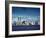 Skyline of Lower Manhattan before the 9/11 Terrorist Attacks-null-Framed Photo