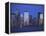 Skyline of Manhattan at Twilight-Alan Schein-Framed Premier Image Canvas